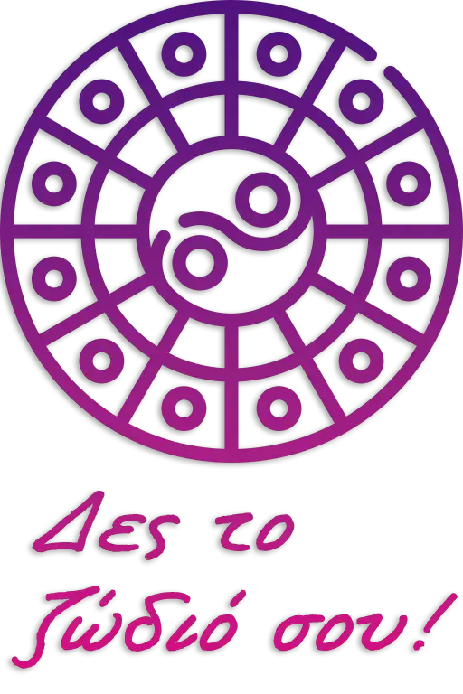 icon of zodiac circle colored in a pink-purple gradient