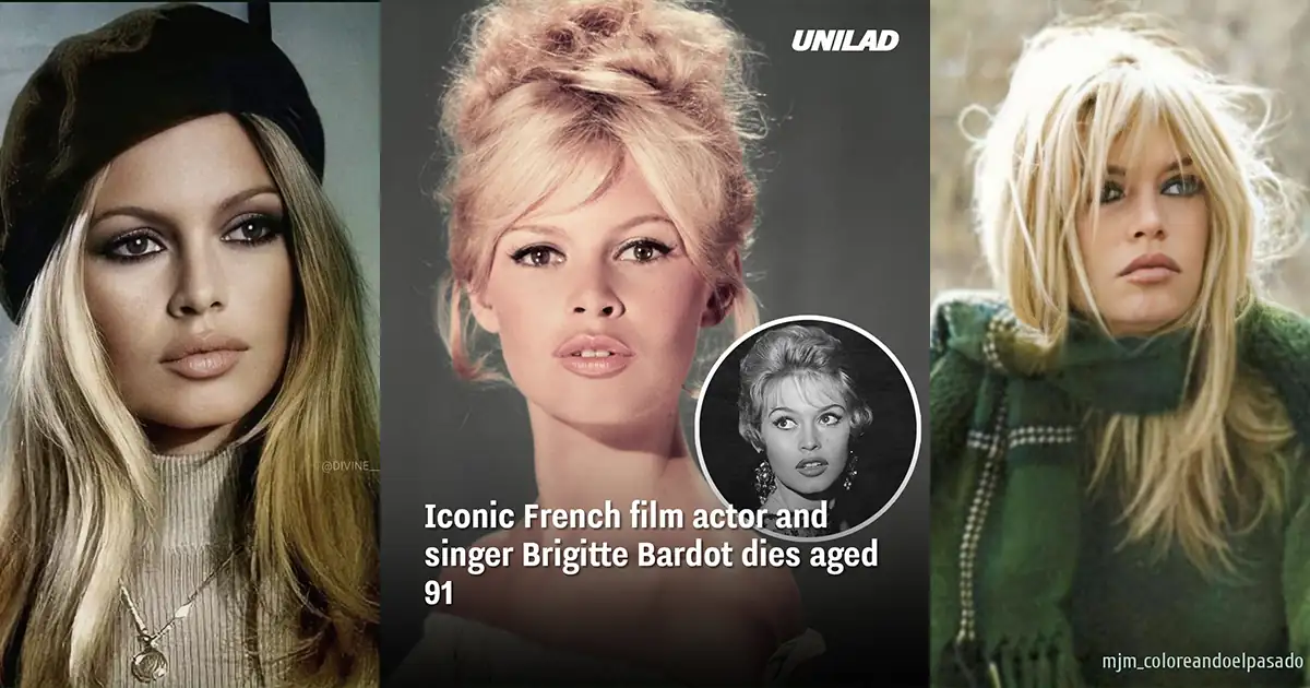 3 photos of french Actress Brigitte Bardot